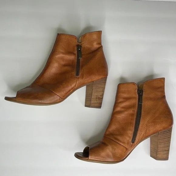 Paul Green camel brown double zip booties size US 9 - Picture 4 of 11